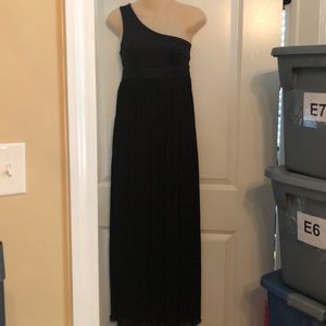 Knight Angel One Shoulder Black Dress Size S